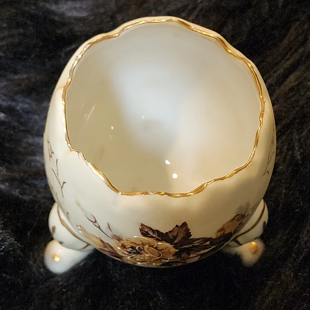 Vintage Vase Napcoware Porcelain Three Legged Pedestal 